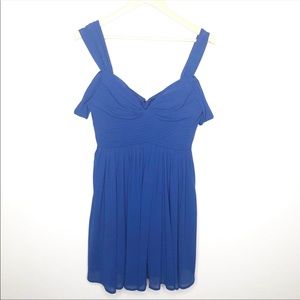 Lulu's Royal Blue Off The Shoulder Dress Size M